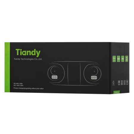 Tiandy Камера IP TC-C32RN, 2MP, Dual Bullet, 2.8mm, f/1.6, IR50m, PoE, IP67 - фото 3