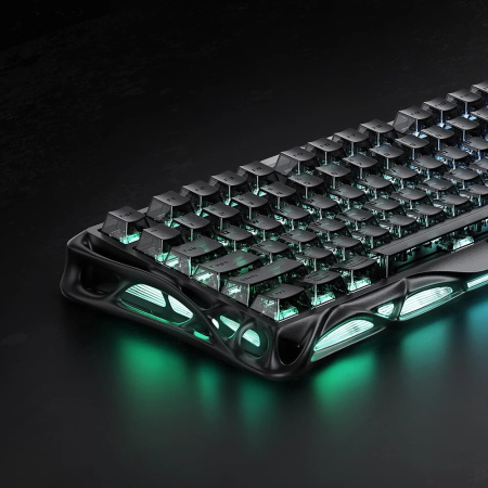 Клавіатура механічна GravaStar Mercury V75 80keys, Magnetic Jade Pro, 8K, USB-A, RGB, Stealth Black - фото 5 Клавіатура механічна GravaStar Mercury V75 80keys, Magnetic Jade Pro, 8K, USB-A, RGB, Stealth Black - фото 5