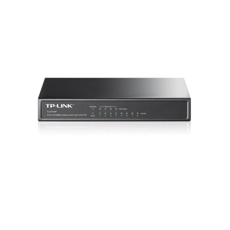 Комутатор TP-LINK TL-SF1008P 8xFE (8xPoE), 65Вт, Некерований - фото 1