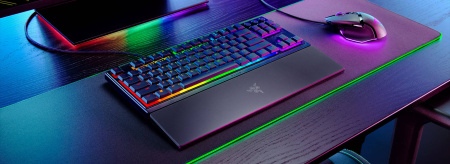 Клавіатура механічна Razer Ornata V3 TKL 84key, Mecha-Membrane Switch, USB-A, EN/UK, RGB, чорний - фото 8