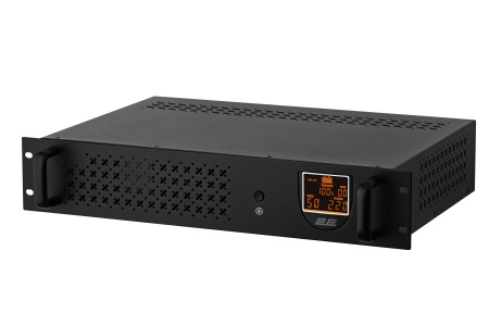 2E Джерело безперебійного живлення RE650, 650VA/360W, RM 2U, LCD, USB, 2xSchuko - фото 1