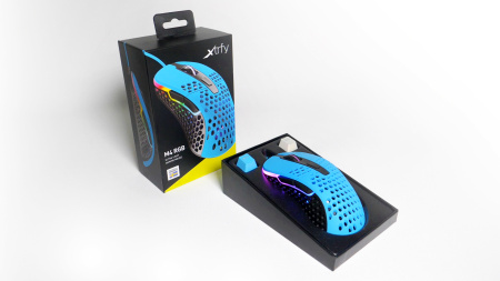 Миша Xtrfy M4, USB-A, RGB, Miami Blue - фото 13