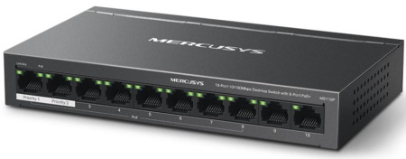 Mercusys Комутатор MS110P 10xFE (8xPoE), 65Вт, Некерований - фото 3