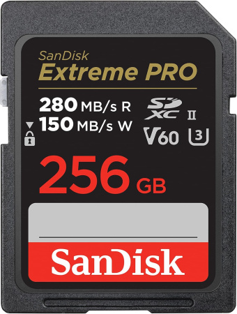 SanDisk Карта пам'яті SD 256GB C10 UHS-II U3 R280/W150MB/s Extreme Pro V60 - фото 1