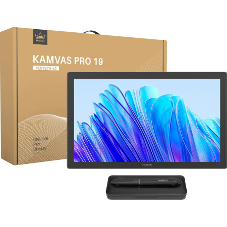 Графічний монітор Huion 19" Kamvas Pro 19,4K  USB-Cх2, 3.5 mini-jack, сірий темний - фото 15