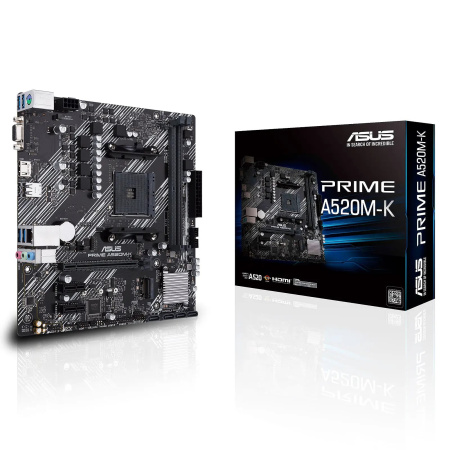 Материнcька плата ASUS PRIME A520M-K sAM4 A520 2xDDR4 HDMI D-Sub mATX - фото 3