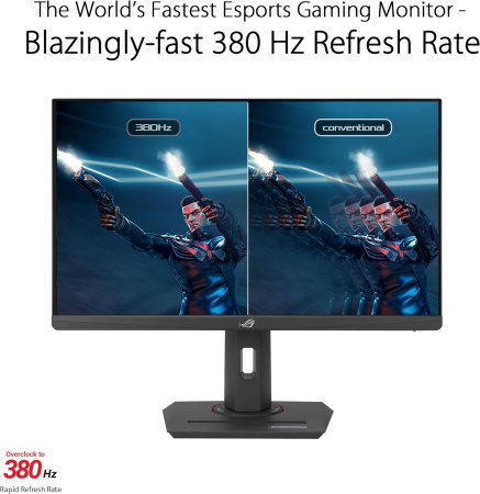 ASUS Монітор 24.5" ROG Strix XG259QNS 2xHDMI, DP, 2xUSB, Audio, IPS, 380Hz, 0.3ms, sRGB 110%, AdaptiveSync, Pivot, HDR400 - фото 3