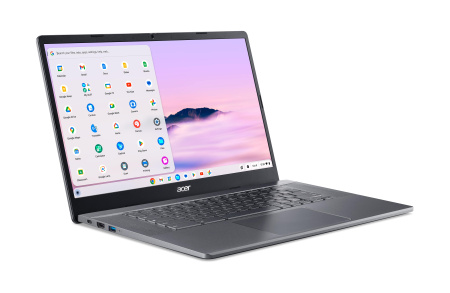 Acer Ноутбук Chromebook Plus CB515-2H 15" FHD IPS, Intel i5-1235U, 16GB, F512GB, UMA, ChromeOS, сірий - фото 7