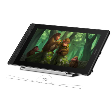 Графічний монітор Huion 15,6" Kamvas Pro 16P, USB-C, чорний - фото 2