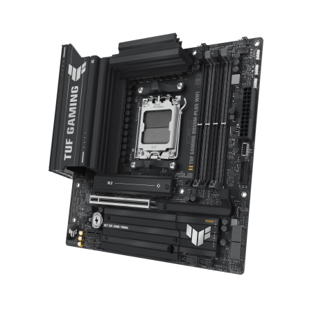 Материнcька плата ASUS TUF GAMING B850M-PLUS WIFI sAM5 B850 4xDDR5 M.2 HDMI DP Wi-Fi BT mATX - фото 4
