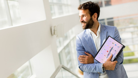 Acer Ноутбук Chromebook Plus Spin 514 CP514-4HN 14" WUXGA IPS Touch, Intel 5-120U, 8GB, F256GB, UMA, ChromeOS, сірий - фото 3