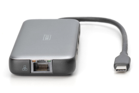 Док-станція DIGITUS USB-C > 2xHDMI/2xUSB-A/USB-C/SD/MicroSD/RJ54 - фото 4