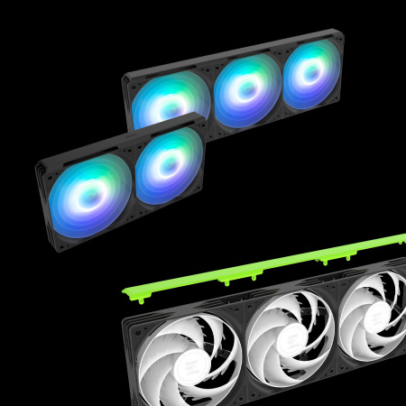 Система рідинного оxолодження  Zalman Alpha 2SE A236ARGB, LGA1851, 1700, 1200, 115x, AM5, AM4, TDP 350W, чорний - фото 6