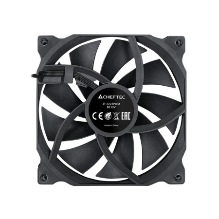 Корпусний вентилятор CHIEFTEC ZF-1225PWM, 120мм, 1600rpm, HDB, 4pin PWM, 25.5dBa, чорний - фото 5