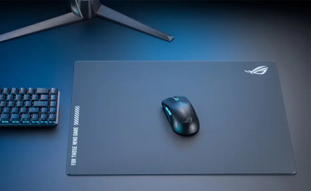 Ігрова поверхня ASUS ROG Moonstone Ace, L (500х400х4мм), чорний - фото 2 Ігрова поверхня ASUS ROG Moonstone Ace, L (500х400х4мм), чорний - фото 2
