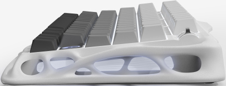Клавіатура механічна GravaStar Mercury K1 80keys, GravaStar x Kailh Cheery Pink, EN, BT/WL/USB, білий - фото 8