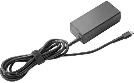 Зарядний пристрій мережевий HP 45W USB-C, 1.8м, чорний - фото 1