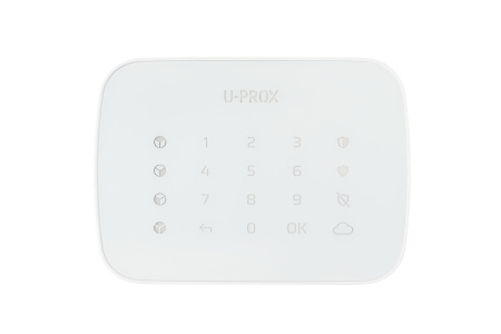 Бездротова сенсорна клавіатура U-Prox Keypad G4 White, 4 групи, бездротовий, білий - фото 1