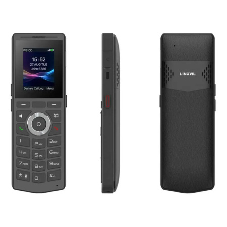 Трубка IP-DECT Fanvil W610D, кольоровий дисплей 2.0” 240x320 LCD, 4 SIP лінії, робота з DECT-базою W710D, підключення гарнітури через BT5.0 або роз’єм 3,5 мм - фото 2