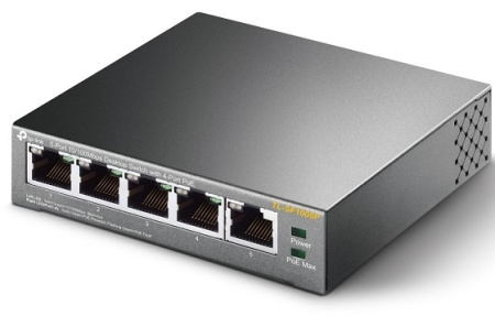 Комутатор TP-LINK TL-SF1005P 5xFE (4xPoE), 56Вт, Некерований - фото 4 Комутатор TP-LINK TL-SF1005P 5xFE (4xPoE), 56Вт, Некерований - фото 4