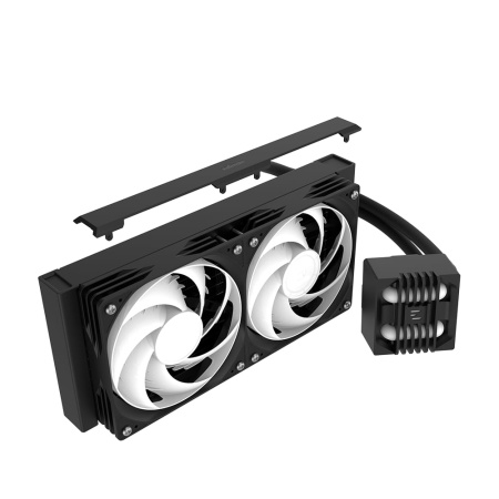 Система рідинного оxолодження  Zalman Alpha 2SE A24 ARGB, LGA1851, 1700, 1200, 115x, AM5, AM4, TDP 320W, чорний - фото 2