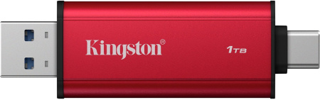 Портативний SSD Kingston 1TB USB 3.2 Gen 2 Dual USB-A R1050/W950MB/s - фото 2