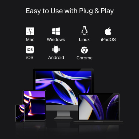 Хаб USB TP-LINK UH7021C USB-C > 3xUSB3.0/1xHDMI/1xSD/1xmicroSD/1xPD 100Wh - фото 11