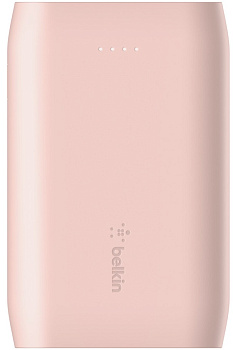 Акумулятор портативний літій-іонний Power Bank Belkin 10000мА·год, 15Вт, 2хUSB-A/USB-C, рожевий