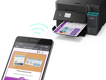 БФП ink color A4 Epson EcoTank L6370 35_23 ppm DADF Duplex USB Ethernet Wi-Fi 4 inks Black Pigment - фото 6