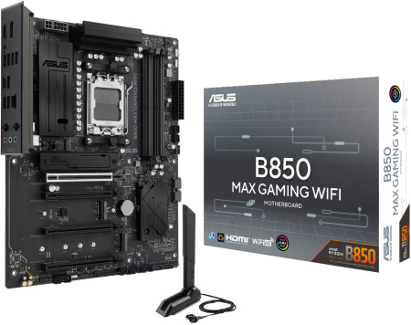 Материнcька плата ASUS B850 MAX GAMING WIFI sAM5 B850 4xDDR5 M.2 HDMI DP ATX - фото 7 Материнcька плата ASUS B850 MAX GAMING WIFI sAM5 B850 4xDDR5 M.2 HDMI DP ATX - фото 7