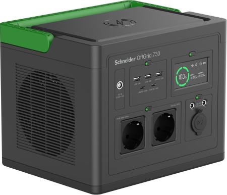 Портативна електростанція Schneider Electric OffGrid Portable Power Station 730, 700 Вт, 738 Вт/год, Wireless Charge - фото 1