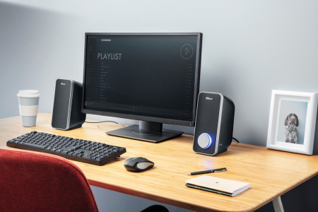 Акустична система Trust Arys 2.0, 14Вт, USB/AUX, чорний - фото 4