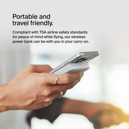 Belkin Акумулятор портативний літій-іонний Power Bank 8000мА·год, 15Вт, MagSafe Qi2, білий - фото 10