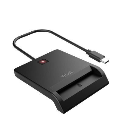 Кардридер Trust Primo Smartcard Reader, USB-C, чорний - фото 1