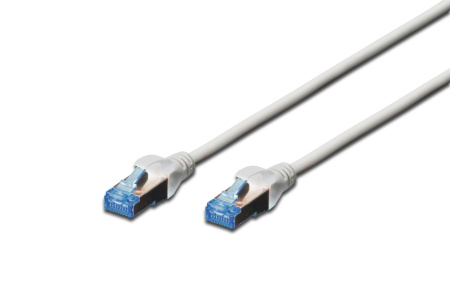 Патч-корд DIGITUS CAT 5e SF-UTP, 3м, AWG 26/7, CCA, PVC, сірий - фото 1