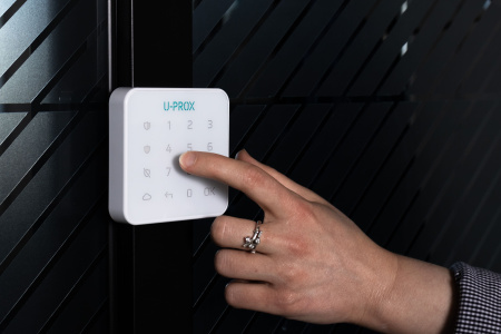 Бездротова сенсорна клавіатура U-Prox Keypad G1 White, 1 група, бездротовий, білий - фото 2