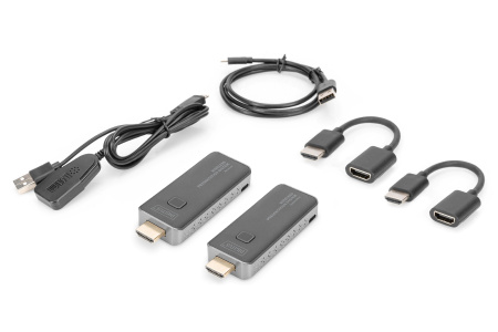 Digitus Система для презентацій Click & Present Mini - Wireless Collaboration System HDMI, 1xTX, 1xRX - фото 4