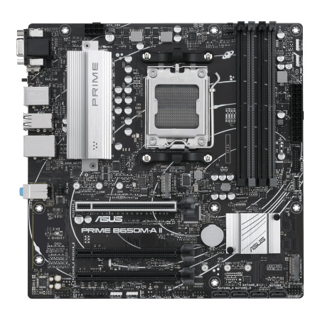 Материнcька плата ASUS PRIME B650M-A II-CSM sAM5 B650 4xDDR5 M.2 D-Sub HDMI DP mATX - фото 1