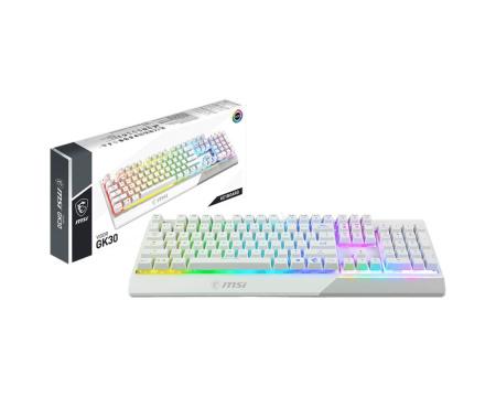 Геймерська клавіатура MSI Vigor GK30 WHITE UA, білий - фото 9
