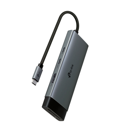Хаб USB TP-LINK UH7020C USB-C > 2xUSB3.0/1xUSB-C/xHDMI/1xSD/1xmicroSD/1xPD 100Wh - фото 3
