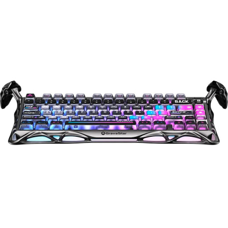 Клавіатура механічна GravaStar Mercury K1 Pro 80keys, GravaStar x Kailh Speedy Mint, BT/WL/USB, cyberpunk - фото 12