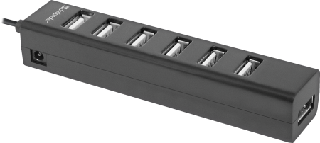 USB-хаб Defender Quadro Swift 7xUSB 2.0 (83203) - фото 4