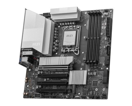 MSI Материнcька плата PRO B860M-A WIFI s1851 B860 4xDDR5 M.2 HDMI DP WiFi BT mATX - фото 3