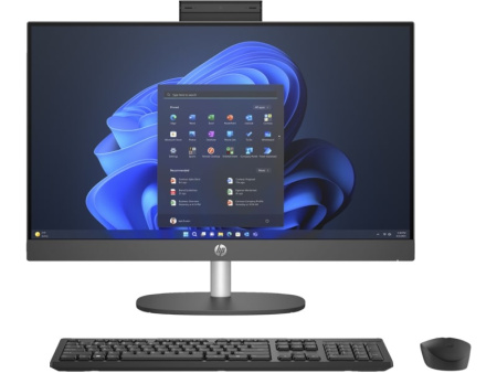 HP Комп'ютер персональний моноблок 245-G10 23.8" FHD IPS AG, AMD R3-7320U, 8GB, F512GB, UMA, WiFi, Win11P, чорний - фото 1