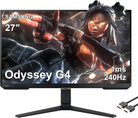 Монітор Samsung 27" Odyssey G4 S27BG400EI 2*HDMI, DP,, IPS, 240Hz, 1ms - фото 1