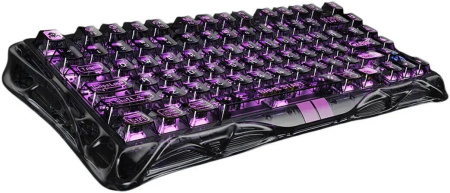 Клавіатура магнітна GravaStar Mercury V75 Lite 75keys, Blackcore, USB-A, Transparent Black - фото 21