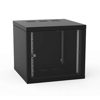 ZPAS Шафа 19", 12U, Z-BOX, змінні бічні стінки, скляні двері, 600x600 мм, максимально 100кг, чорна