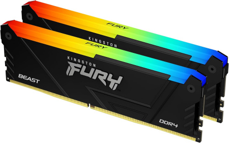 Пам'ять ПК Kingston DDR4 32GB KIT (16GBx2) 3200 FURY Beast RGB - фото 2