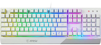 Геймерська клавіатура MSI Vigor GK30 WHITE UA, білий Геймерська клавіатура MSI Vigor GK30 WHITE UA, білий