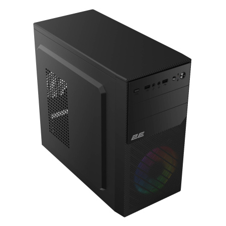 Корпус 2E Basis RD850 без БЖ 1xUSB3.0, 2xUSB2.0, 1x120мм ARGB, VGA 290мм, Metal Side Panel, mATX, чорний - фото 5 Корпус 2E Basis RD850 без БЖ 1xUSB3.0, 2xUSB2.0, 1x120мм ARGB, VGA 290мм, Metal Side Panel, mATX, чорний - фото 5